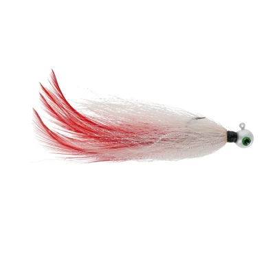 Jenko Buzzcut Hair Jig – Color/Size:Bleeding Shad 1/8