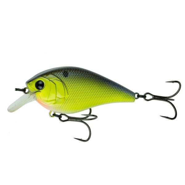 6th Sense Crush Squarebill Crankbaits Chartreuse Pro Blue 100X